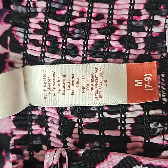 Juniors - Animal Print Tankini Top - Picture 5 of 7